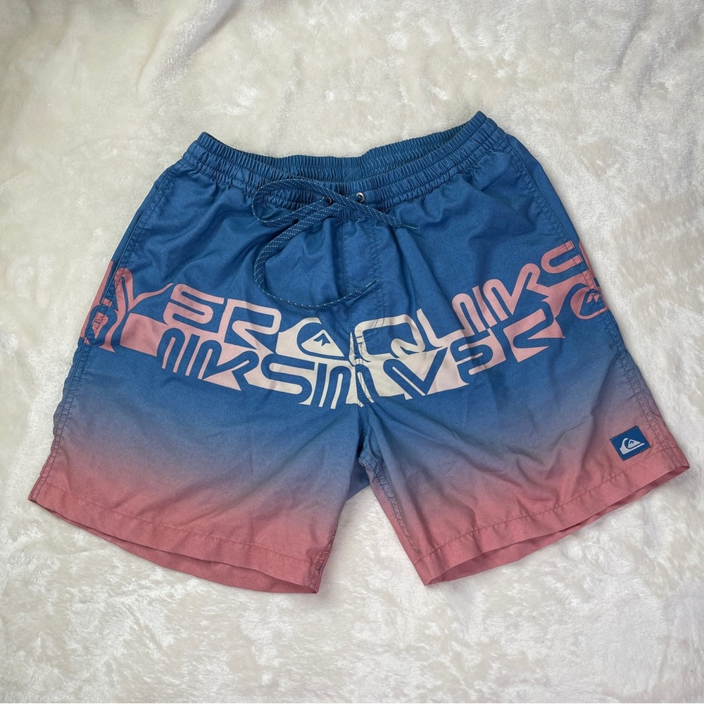 Quick Silver 17” WordBlock Swim Shorts Size Large